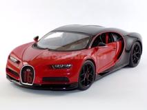 Bugatti Chiron preto/vermelho