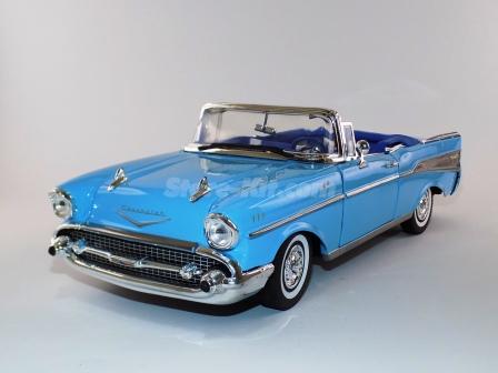 Chevrolet Bel air 1957 cabrio azul