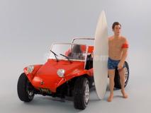 Diorama Buggy Meyers + Surfista Greg