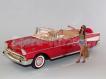 Diorama Chevrolet Bel air cabrio 1957 + figuras Missy/Mike