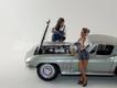 Diorama Chevrolet Corvette 1965+ mecânicas Kylie e Sophie
