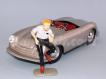 Diorama Porsche 356 Typ 1 1948 + figura anos 50