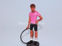 Ciclista Camisola Rosa Volta Itália