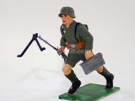 Figura de soldado Alemão com metralhadora
