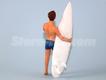 Figura de Surfista Greg com prancha