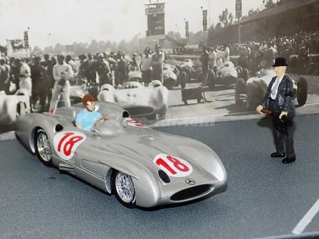 Mercedes-Benz W196C GP-Italia 1955 + figuras