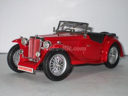 MG TC Midget 1947 cabrio vermelho