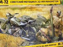 Mota Side Car Soviética + Morteiro 82mm 