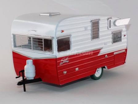 Roulotte Shasha 15 Airflyte vermelha/branca
