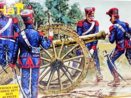 Figuras set de Artilharia de linha Francês a cavalo