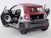 Smart For Two cinza/vermelho capota 