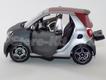 Smart For Two cinza/vermelho capota 