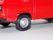 Volkswagen T-3 van comercial vermelha